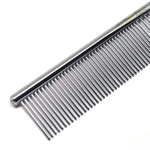 Image of Cat Combs with Rounded Teeth, Removing Tangles and Knots, Quality Chrome Plated Thinner Round Spine Comb, Great Hand Feel and is NOT Easy to Rust, Exquisite and easy to carry