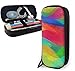 Produktbild Federmäppchen Watercolor Irregular Painting Cute Pen Pencil Case Leather Pouch Bag Pencil Case with Double Zipper Holder Box for Girls Boys Adults