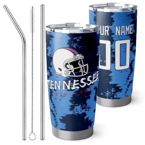 Image of ANTKING Tennessee Tumbler 20oz Travel Mug Custom Number Name Gifts