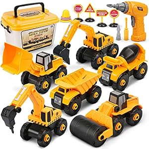 Dreamon Bagger Kinder Baustellenfahrzeuge Spielzeug Set