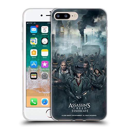 Image of Head Case Designs Officially Licensed Assassin's Creed Gang Syndicate Key Art Gel Case [Military Grade Protection] Compatible with Apple iPhone 7 Plus/iPhone 8 Plus and Compatible with MagSafe