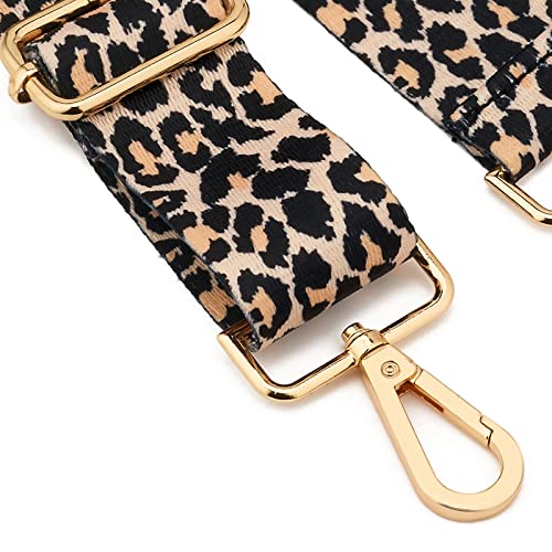 ZOOEASS Wide Shoulder Strap (Extra Long),Adjustable Replacement Belt Guitar Style Crossbody Bag Handbag Strap Multicolor Canvas Straps(Wide:1.4in) (Leopard2) by ZOOEASS - Image 3