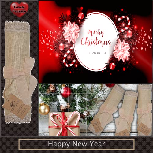 Chicon Burlap Table Runner With Lace - Farmhouse Table Runner - Natural Jute Runner - Thanksgiving Table Decorations - Rustic Wedding Decorations  -  13 X 108 #TOP5