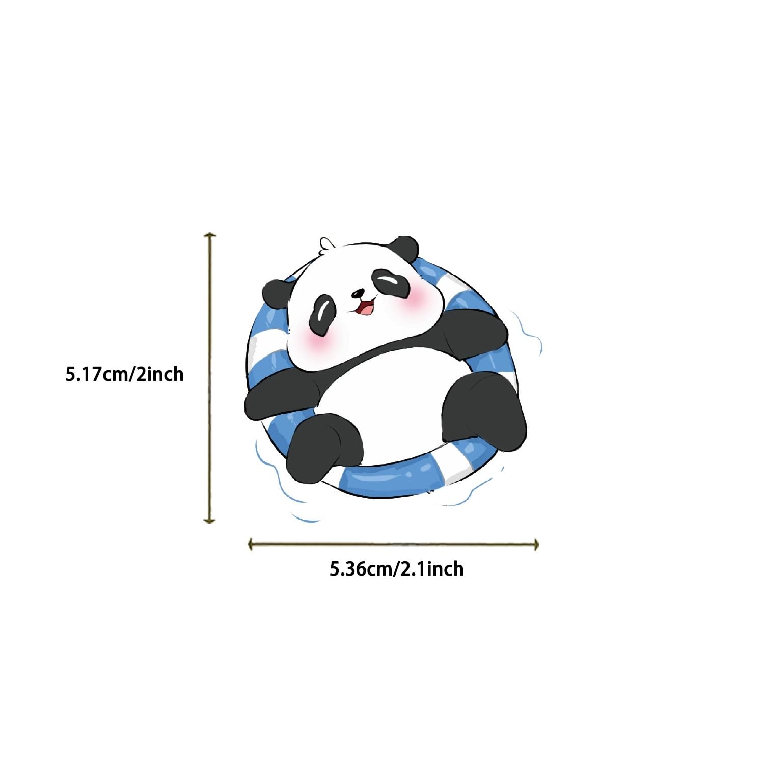 50 Pcs Cartoon Panda Stickers for Kids Teens Adults Boys Girls Gift,Cute Animal Panda Decals Pack for Laptop,Skateboard,Luggage,Car,Bike,Cup,Computer,Water Bottle Decor,Vinyl Waterproof Stickers - Image 4