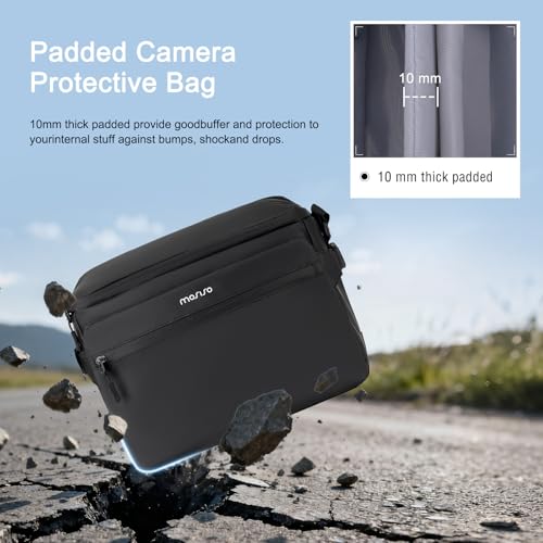 Bolso para cámara MOSISO impermeable negro miniatura 4