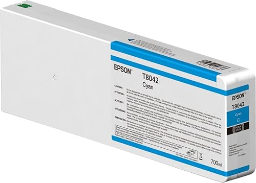 Epson UltraChrome HD Cartucho de tinta cian 23.7fl oz para impresoras de la serie SureColor SC P6000800070009000
