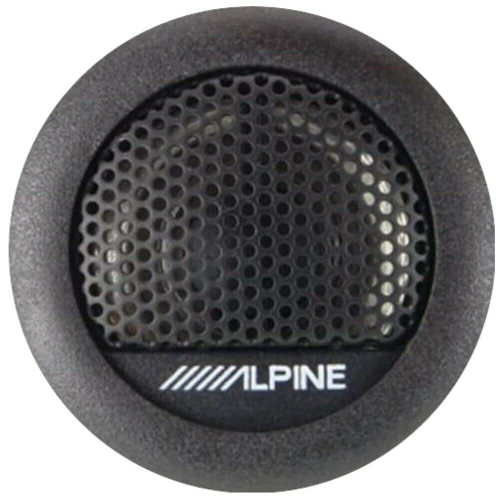 Kit Set para Alpine SXE-1006TW, 2 tweeters de 45 Watts rms y 280 Watts MAX, 3 cm de diámetro con Profundidad de 1,5 cm, sensibilidad 88 db spl, en Parejas + Accesorios y 5 Stickers Gratis
