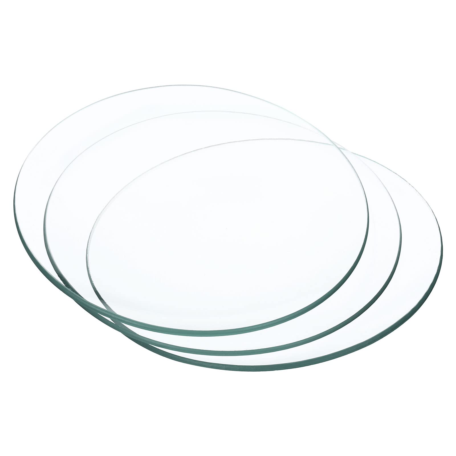 PATIKIL 100 mm Durchmesser Uhrenglas, 3 Pakete Becher Abdeckung glatte Kanten abgeschrägter Bogen für Labor, transparent