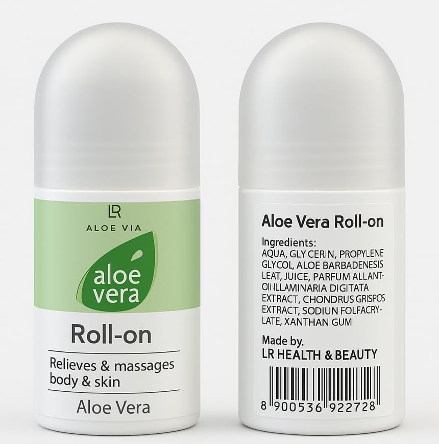 LR Health&Beauty Aloe Via Aloe Vera Roller Massager Roll On Body Care Women Men 50 ml./1.7 fl.oz.