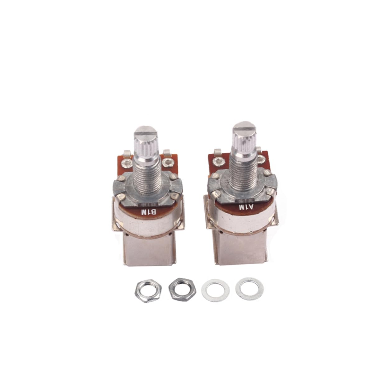 TOYANDONA 4piezas Potenciómetro De Eje Dividido Para Control De Volumen y Tono De Guitarra Eléctrica Reemplazo De Accesorio De Audio