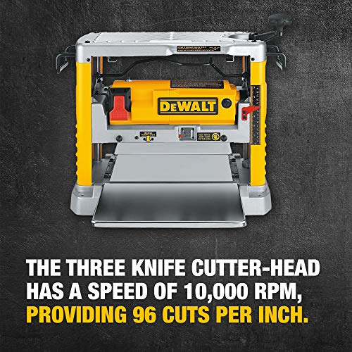 DEWALT Benchtop Planer, Single Speed, 15-Amp, 12-1/2-Inch (DW734)
