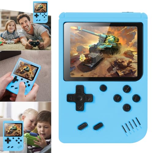 RuiDay Handheld Spielkonsole,Retro Konsole Spielekonsole,Handheld Game Console mit 500 Klassische FC Spiele,3 Zoll Videospielkonsole Retro Games Console,Geschenk für Kinder
