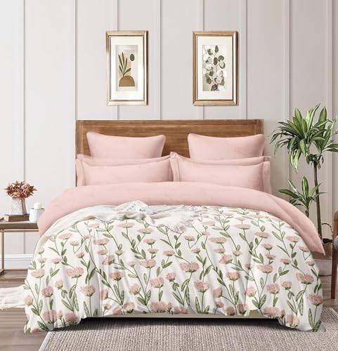 Image of DECOMIZER 240 TC Microfiber Soft Cotton Printed Single Bed Bedsheet for Diwan Bed, Size 60 Inches X 90 Inches, 152 X 230 cm with 1 Large Size Pillow Covers - PeachBale