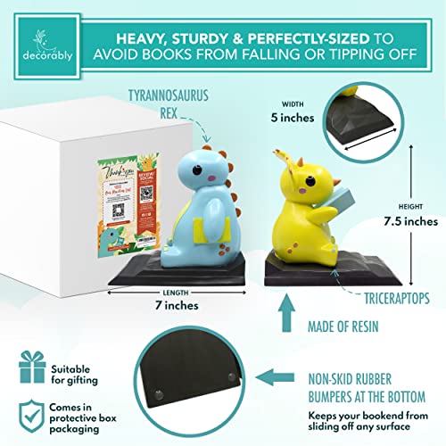 Dinosaur Bookends For Kids - Dinosaur Book Ends For Kids Room, Kids Book Ends For Boys Room, Kids Book Ends For Shelves, Kid Book Ends Kids, Dinosaur Book Ends For Kids Rooms, Bookends Kids #TOP1