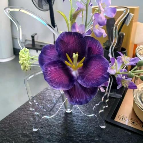 Vase papillon acrylique incassable de 24 cm pour table moderne - 5