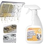 Heavy Duty Oven Cleaner 500ml Kitchen Degreaser Spray & Powerful Grease Remover – Foam Cleaner for BBQ, Grill, Hob, Stovetop & Countertops – All-Purpose Kitchen Spray for Fat, Oil & Burnt-On Grease
