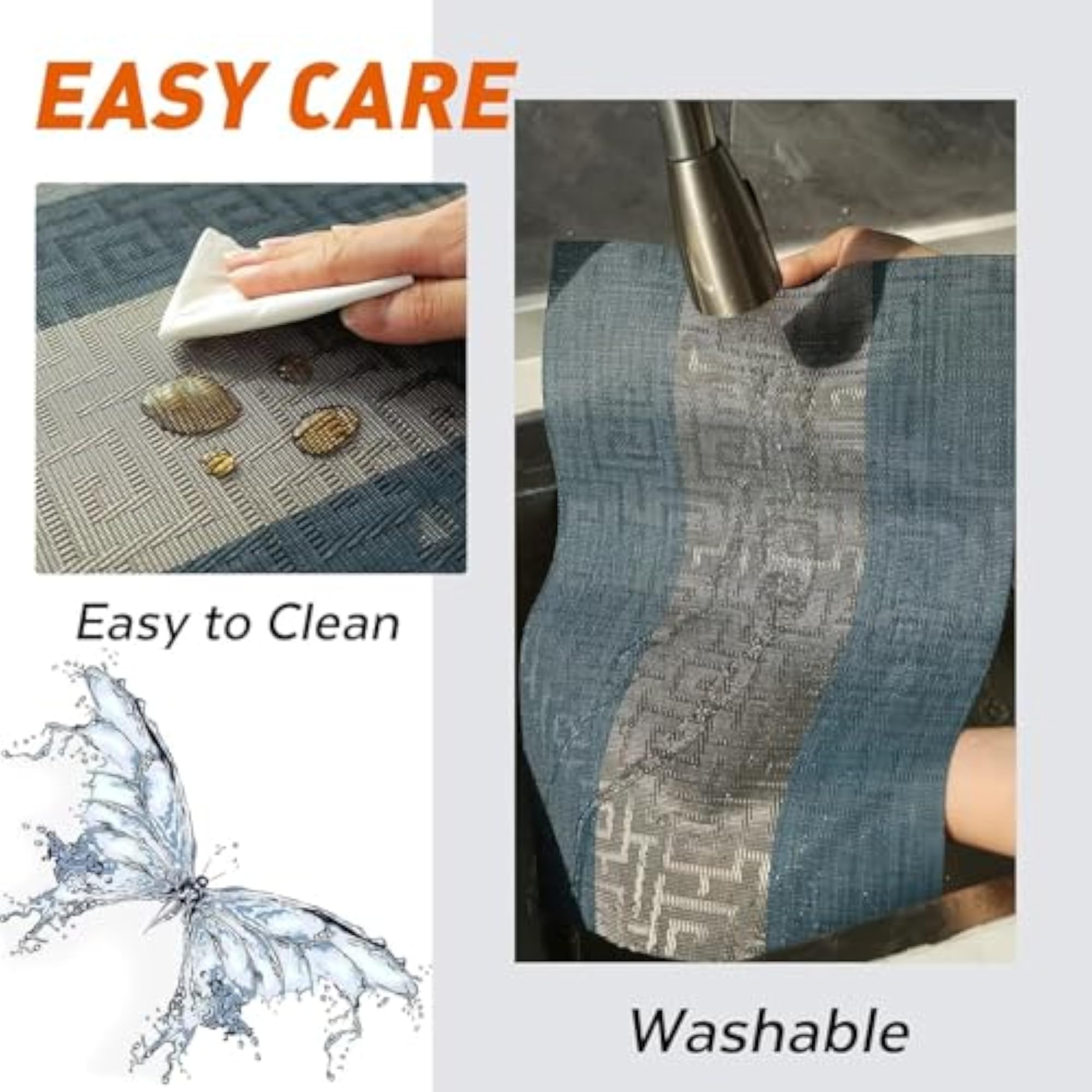 Elegant Placemats with Matching Table Runner Set