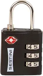 Cadeado TSA c/ Combinacao PRETO