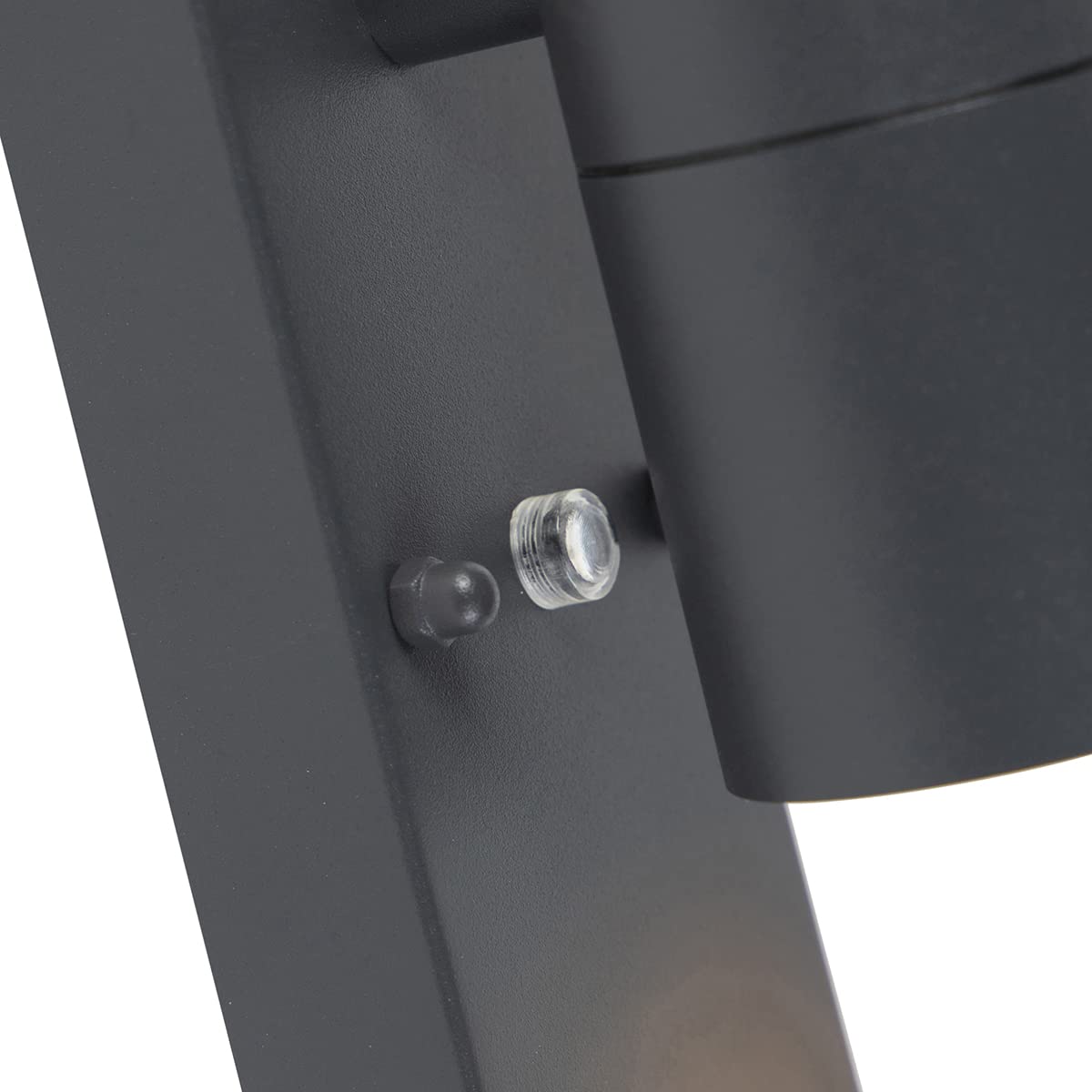 Qazqa duo - Eclairage exterieur avec detecteur de mouvement - 2 pièces - H 21.5 cm - Gris foncé - Moderne - éclairage extérieur