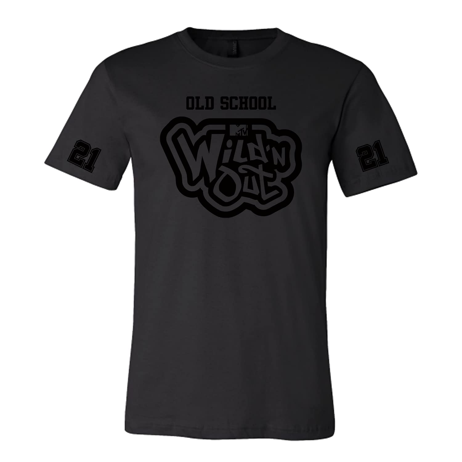 Amazon.com: Wild 'N Out Black on Black Old School Short Sleeve T-Shirt :  Clothing, Shoes \u0026 Jewelry