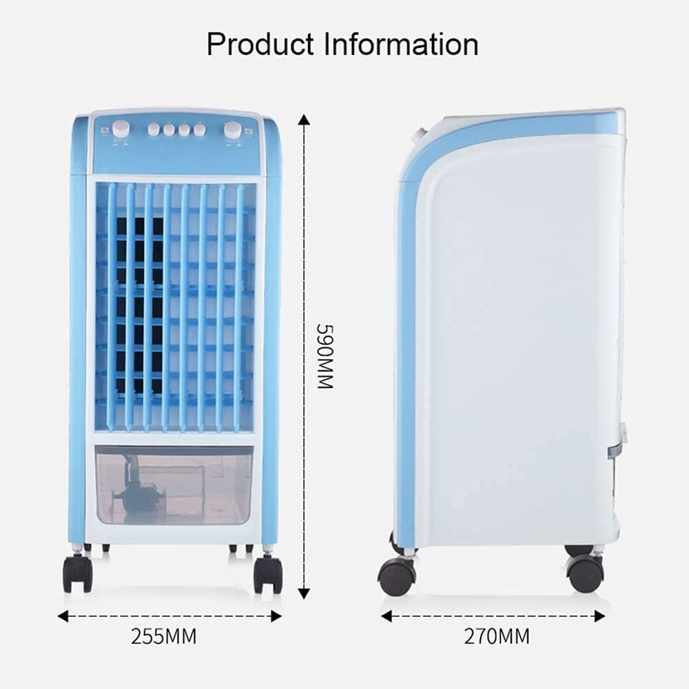 Evaporative Coolers Home Leafless Fan Household Air Conditioning Fan Silent Cooling Heating Available Remote Control 4 in 1 Air Cooler Household Energy Saving Cooling Fan (Color : Black) (C