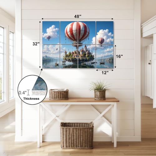 Paneles acústicos decorativos RAINFALLARING 8 piezas 48"x32" Filtro de sonido con diseño Fantasía para estudio y sala de juegos miniatura 3