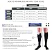 Truform Compression Socks, 20-30 mmHg, Men's Dress Socks, Knee High Over Calf Length, Black, Medium