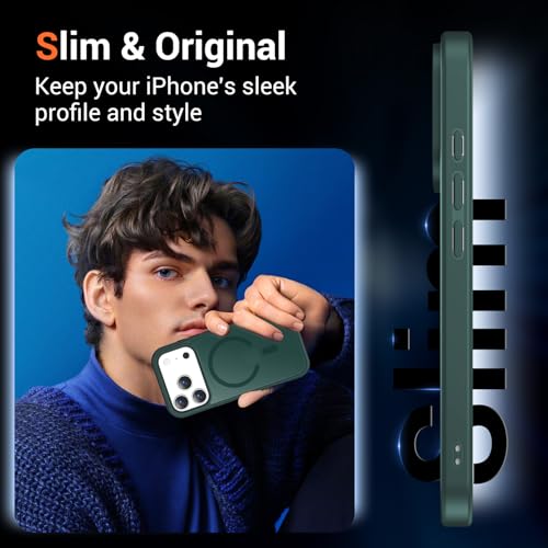 Image of Temdan for iPhone 17 Pro Case with Screen Protector Forest Green