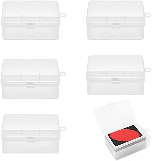 2Pcs Playing Card Case, Plastic Card Box Holder for Up to 108 Cards