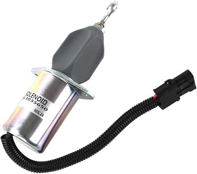 3965091 3936026 3935649 Fuel Shut Off Solenoid Valve 12V for 594-98 Dodge RAM Engine 5.9L Cummins 4B 6B 6C 3" Mounting Flange Diesel Engine
