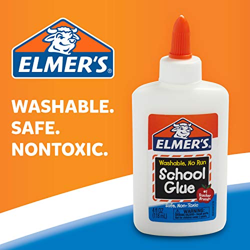 Elmer's Liquid School Glue, Slime & Craft, Safe and Non-Toxic, Washable, White, 4 Ounces Each, Great for Making Slime, 12 Count - Ideal for Classroom, Home, Office, Teacher Supplies - Image 5