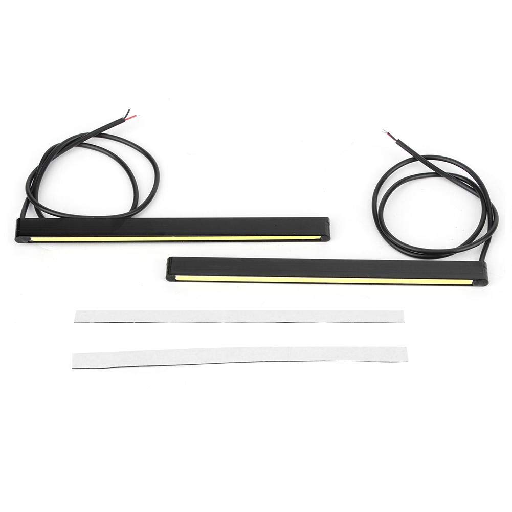 KIMISS Luz diurna COB para coche, alta luminosidad LED DRL, impermeable, modificación automotriz, faro diurno resistente