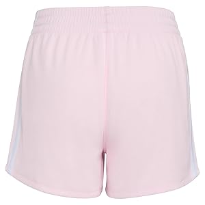 adidas Girls' 3-Stripes Mesh Shorts