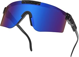 FIT VIIR Polarisierte Sonnenbrille, Fahrradbrille Herren Damen UV 400 die schnelle brille rave Sportbrille Outdoorsport Ra...