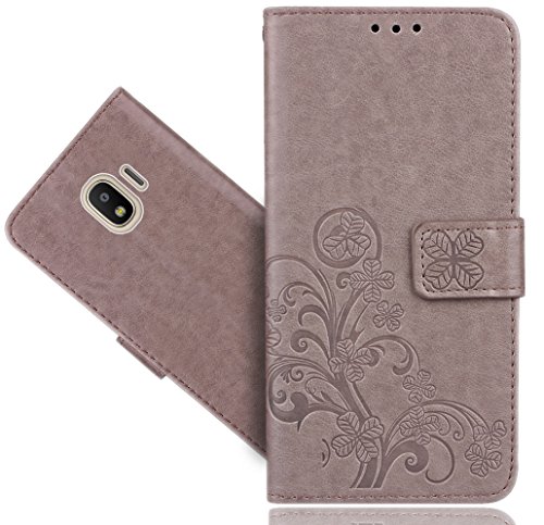 Samsung Galaxy J2 Pro 2018 / J2 2018 / Grand Prime Pro Coque, FoneExpert® Etui Housse Coque en Cuir Flower Portefeuille Wallet Case Cover Pour Samsung Galaxy J2 Pro 2018 / J2 2018 / Grand Prime Pro