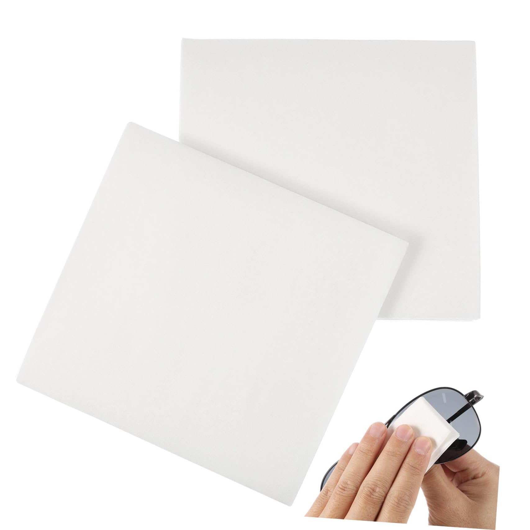 UKCOCO Toallitas Secas sin Pelusa de 300 Piezas para Limpieza de Lentes y Pantallas, Libres de Polvo Pelusa, Ideales para Tv y Gafas Hogar