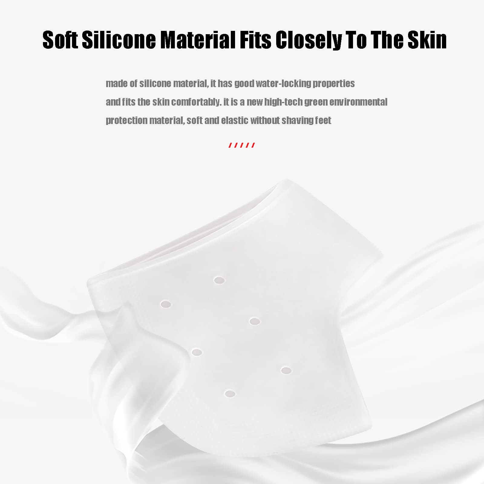Protectores de talón de silicona, 2 pares, mangas de talón transpirables para fascitis, almohadilla protectora de talón para aliviar la presión del pie, para pies agrietados y piel seca