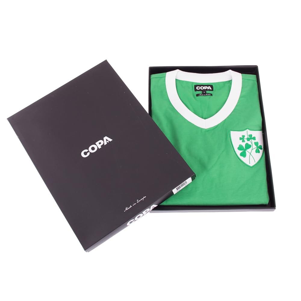 COPA - Maglia Calcio Retro - Irlanda 1965 - Uomo - XS - Verde
