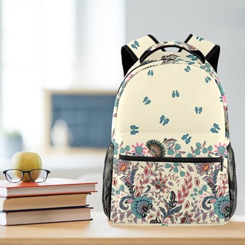 Sac à dos d'école ergonomique fini le mal de dos avec style fleuri