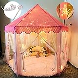 TOY Life Princess Castle Tents for Girls Princess Playhouse Tent with Lights Princess Tiara and Wand...