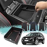 【Modelo Compatible】:Compatible con Hyundai Tucson NX4 Hybrid 2021 2022 (Electrónico,Automático) Caja de Almacenamiento de Coche [Nota: no apto para transmisión manual]