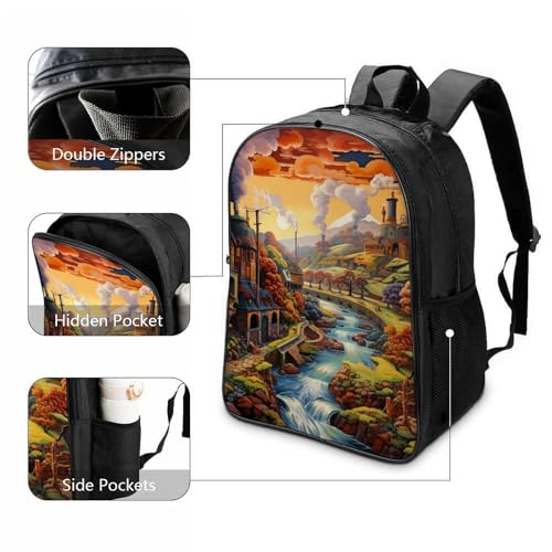 Mochila niño 3D resistente al agua que evita cuadernos mojados y dolores de espalda 3