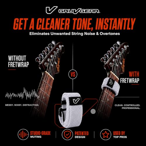 Image of Gruv Gear FretWraps HD 'Stone' String Muter 1-Pack , Large, White
