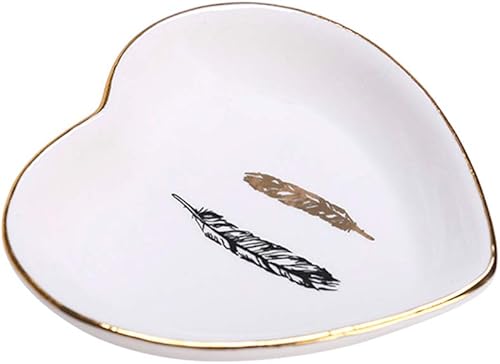 TOPBATHY - Bandeja de almacenamiento para arete y platos, organizador para servir, caja decorativa, soporte de almacenamiento, patrón 1