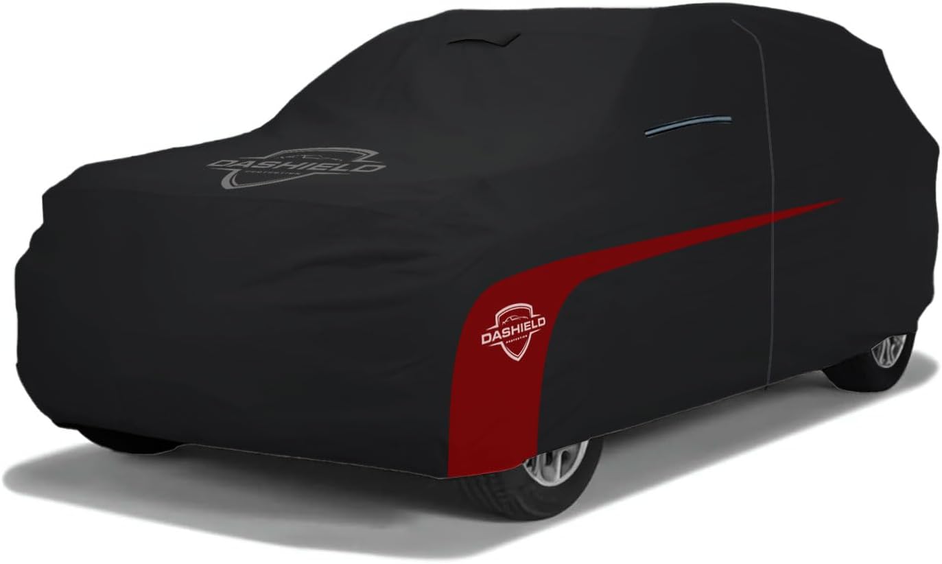 Ultimum Lite Car Cover for 2007-2020 Cadillac Escalade SUV 4-Door SWB ONLY NOT ESV with Zipper Breathable All Weather Protection Scratch, Dust, Sun, Snow, Rain Protection Indoor Outdoor Black