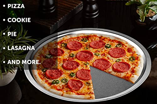 Decorrack 2 Pack 13 Inch Non-Stick Pizza Pans, Round Baking Tray And Serving Sheet, Everyday Bakeware (Pack Of 2) #TOP4