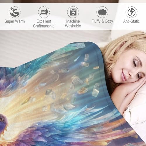 Plaid polaire phénix effet velours un couvre-lit d'une douceur premium