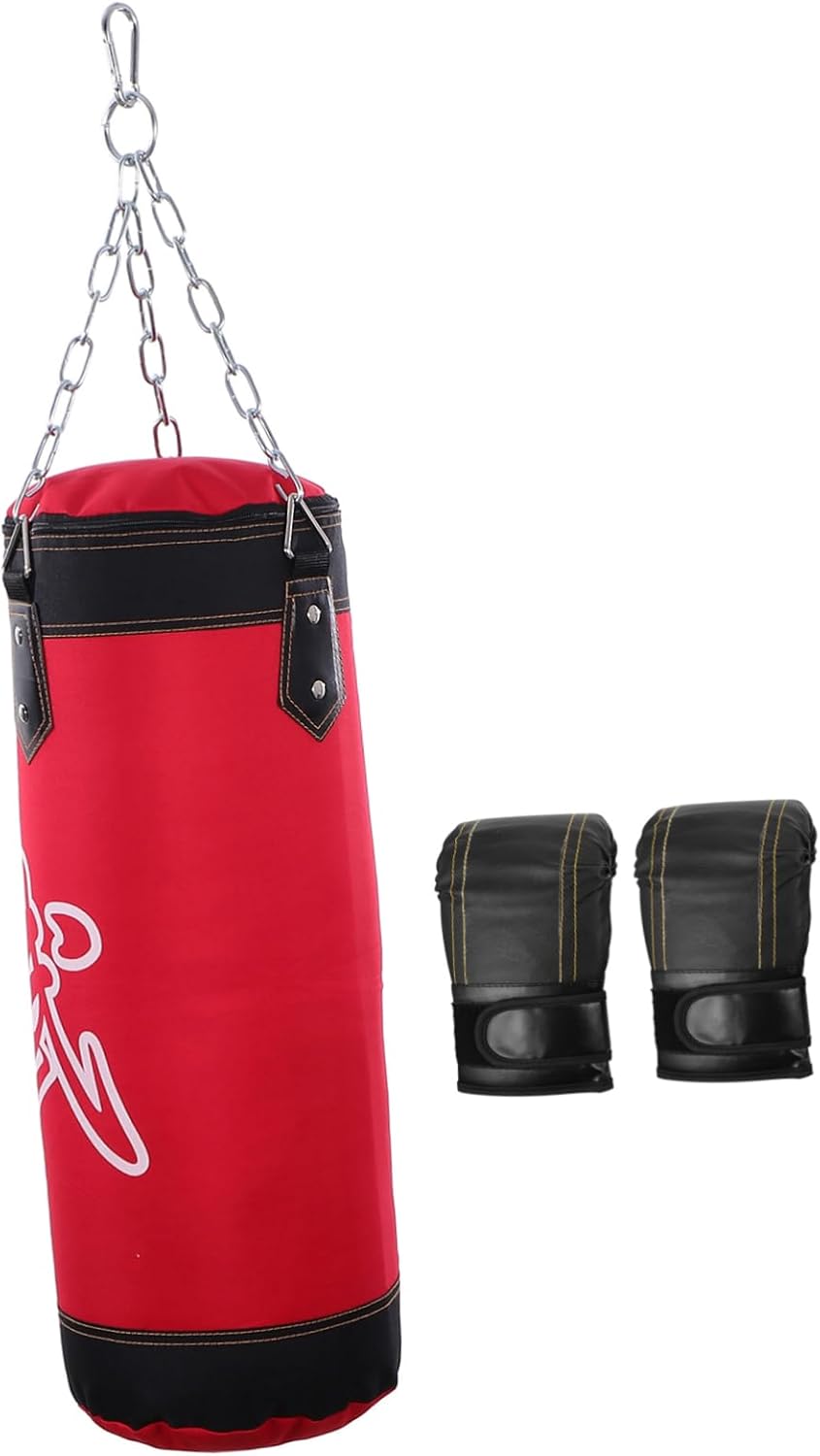 Kisangel 1 Set Fitness Sandbag Heavy Duty Karate Training Bag PU Exercise Sandbag for Martial Arts Fillable Design for Home