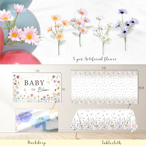 Kriyokiaa Baby in Bloom Baby Shower Decorations, Daisy Floral Kit by Kriyokiaa - Used condition - Image 6