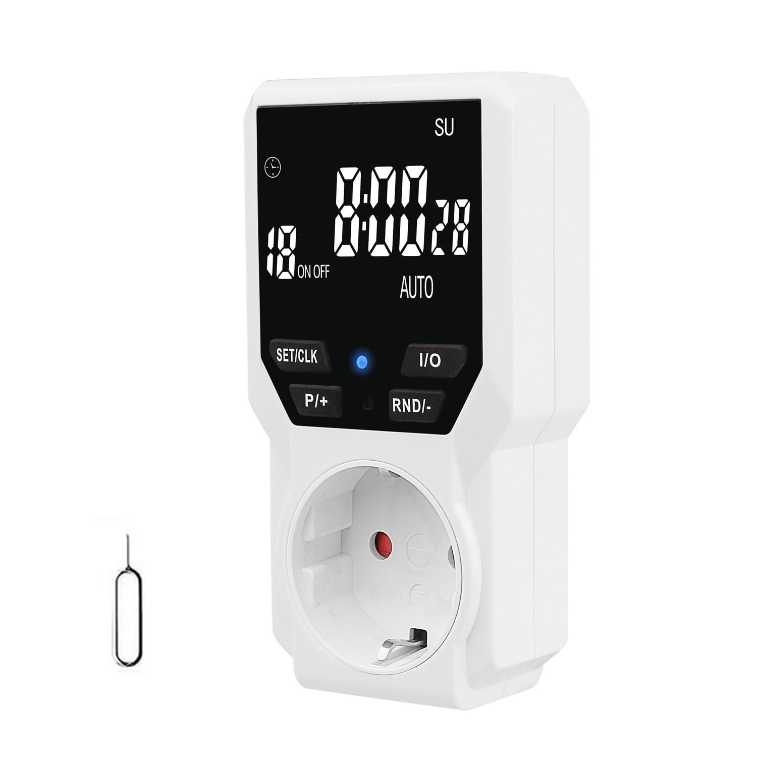 Timer Digitale Per Presa - 18 Programmi, Funzione Casuale Antifurto, Conto Alla Rovescia - Risparmio Energetico - Foto 2